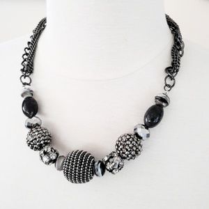 Multi-beaded Statement necklace.